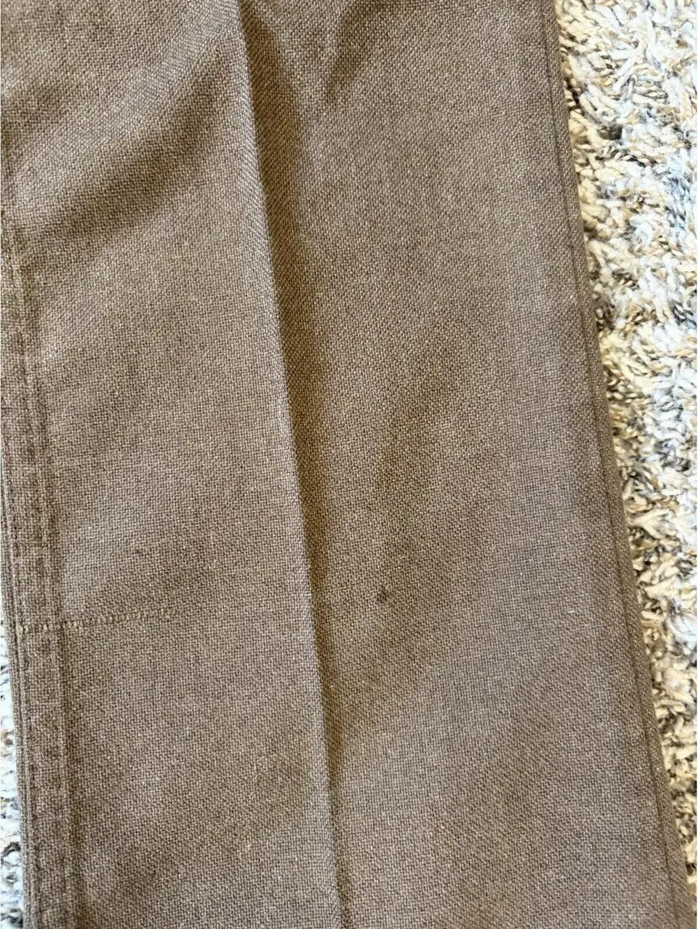 Vintage 70s Levi’s Sta Prest Bell Bottoms Flare Pants Brown Disco Size 32x34
